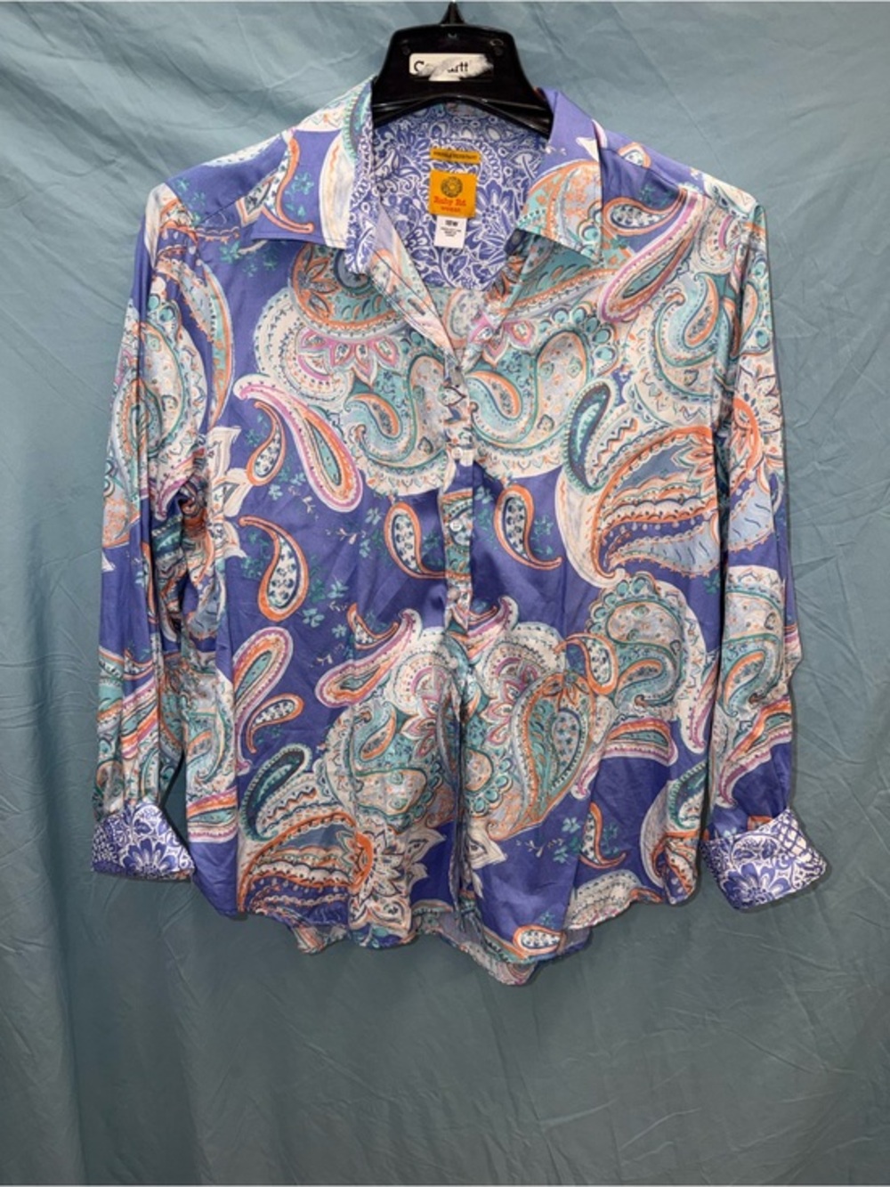 Ruby Rd. Purple Paisley Button-Down Shirt